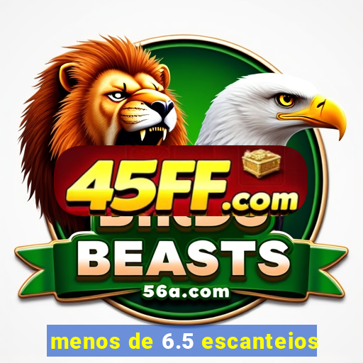 menos de 6.5 escanteios